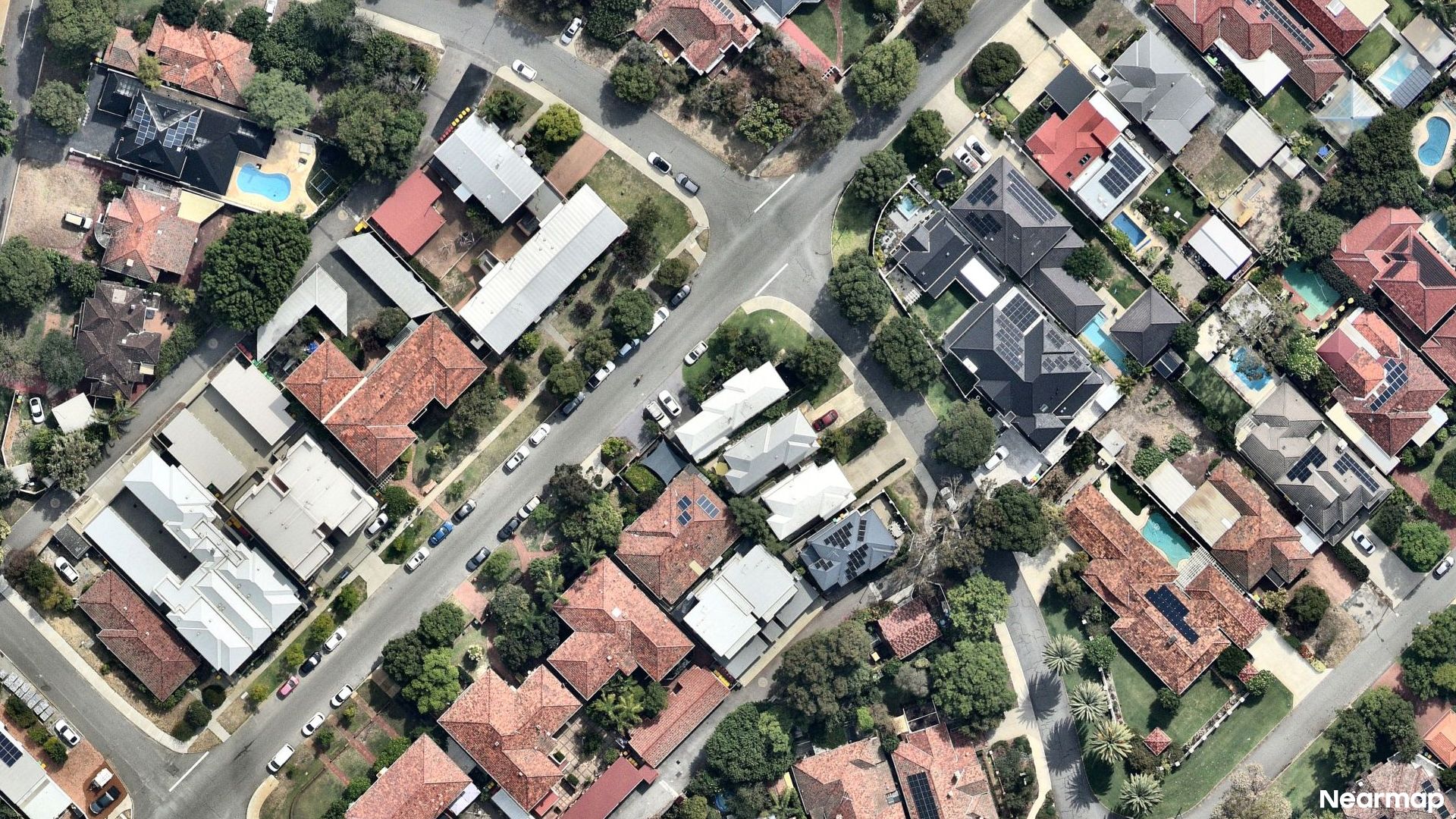 Vertical aerial view