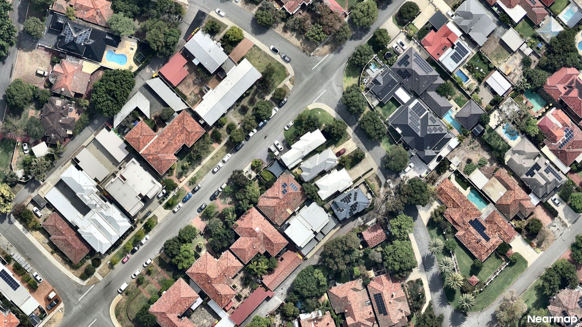Vertical aerial view