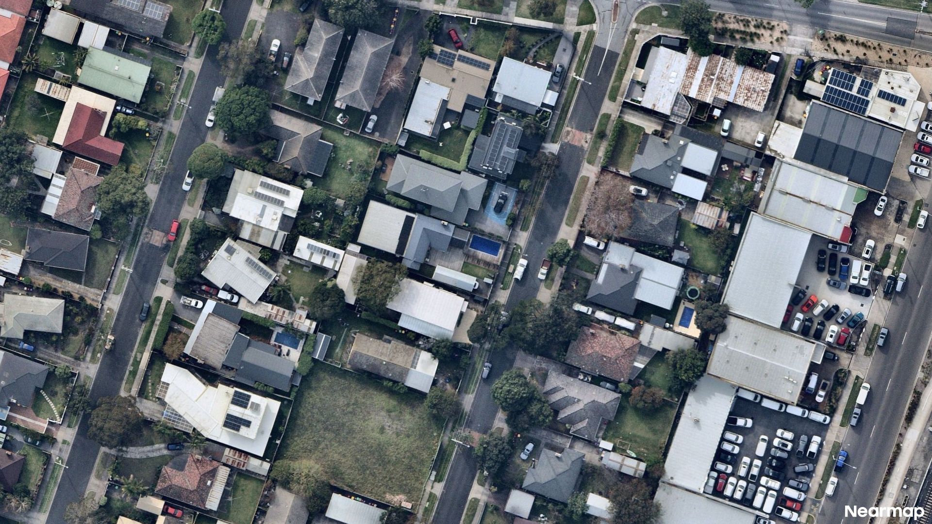 Vertical aerial view