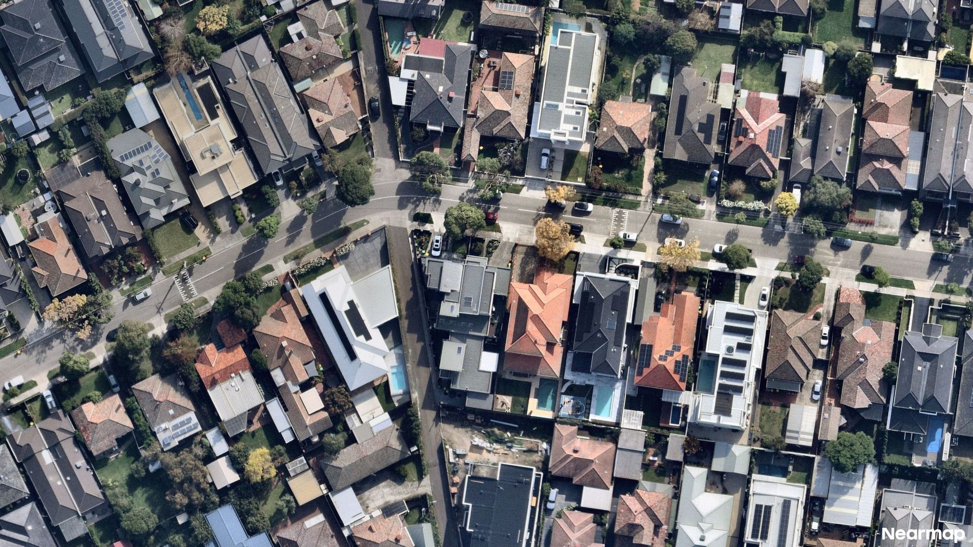 Vertical aerial view