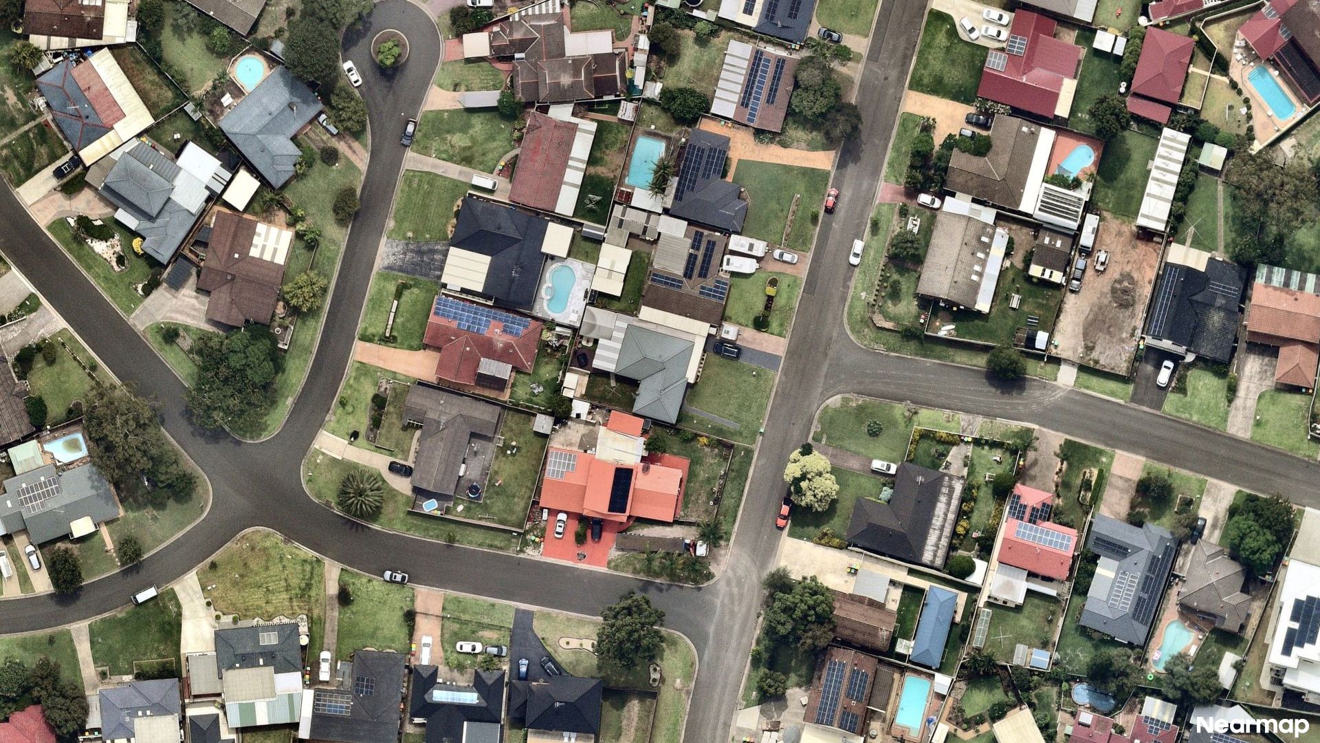 Vertical aerial view