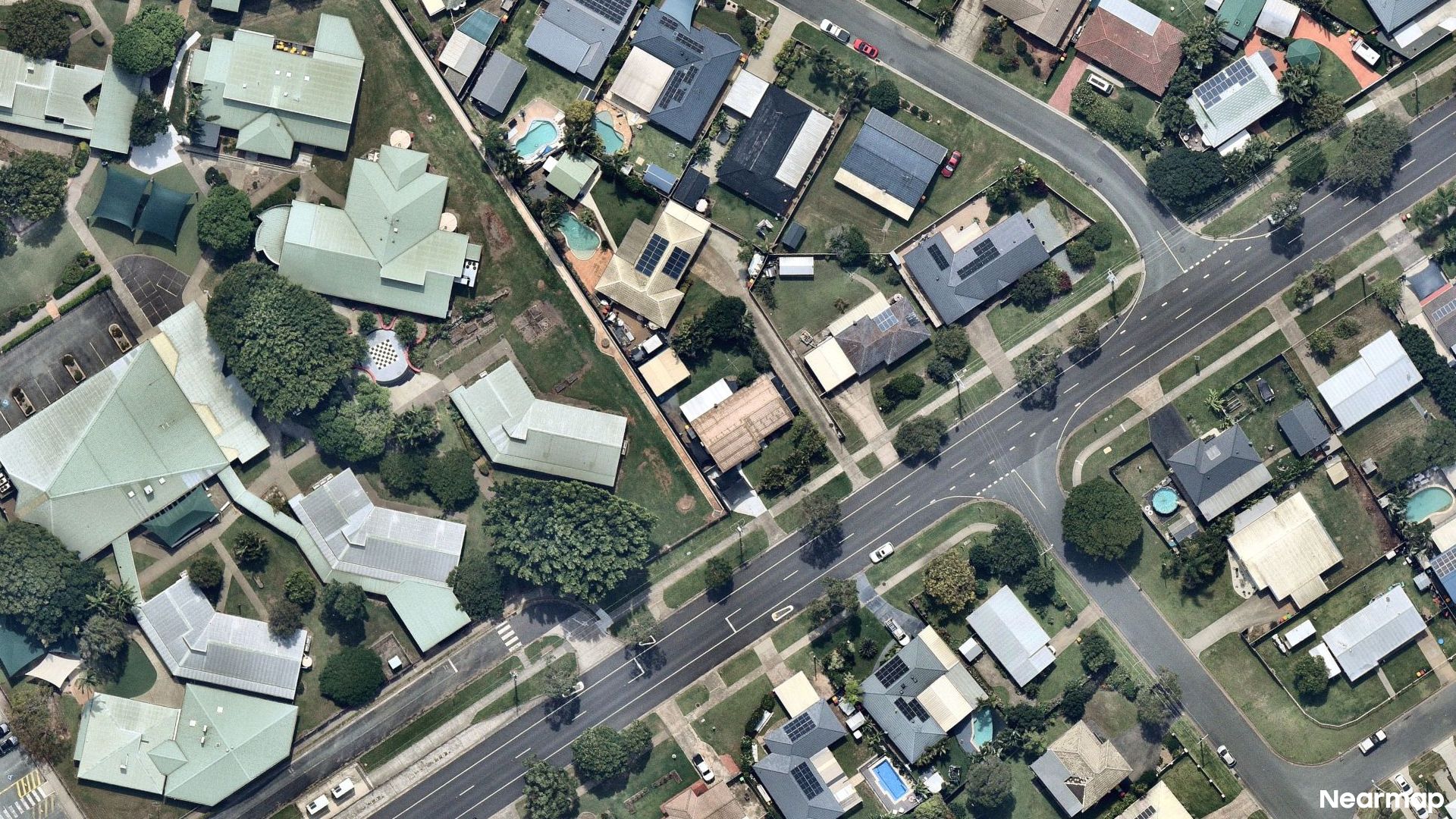 Vertical aerial view
