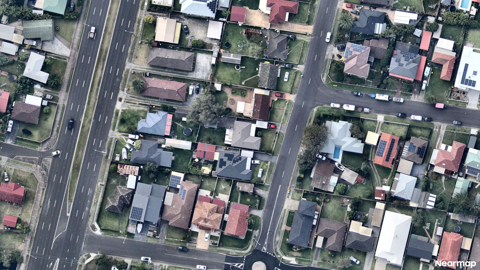 Vertical aerial view