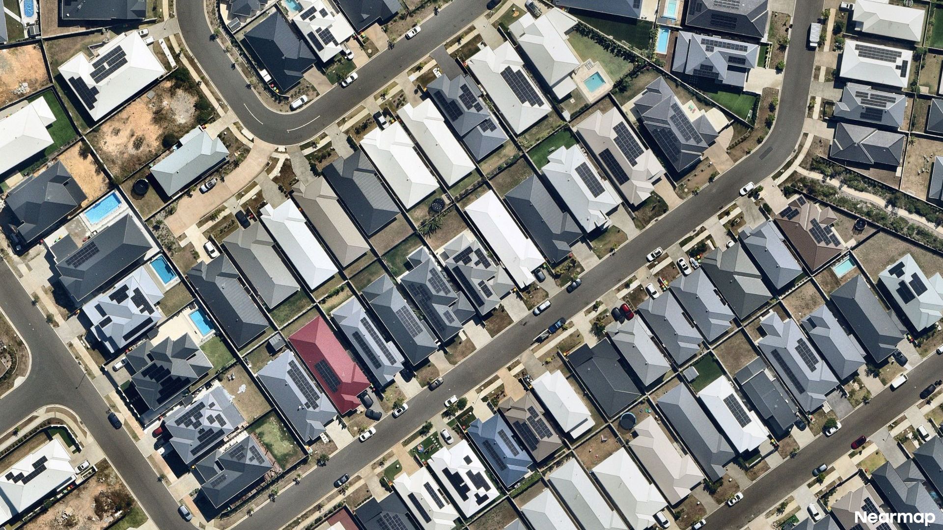 Vertical aerial view
