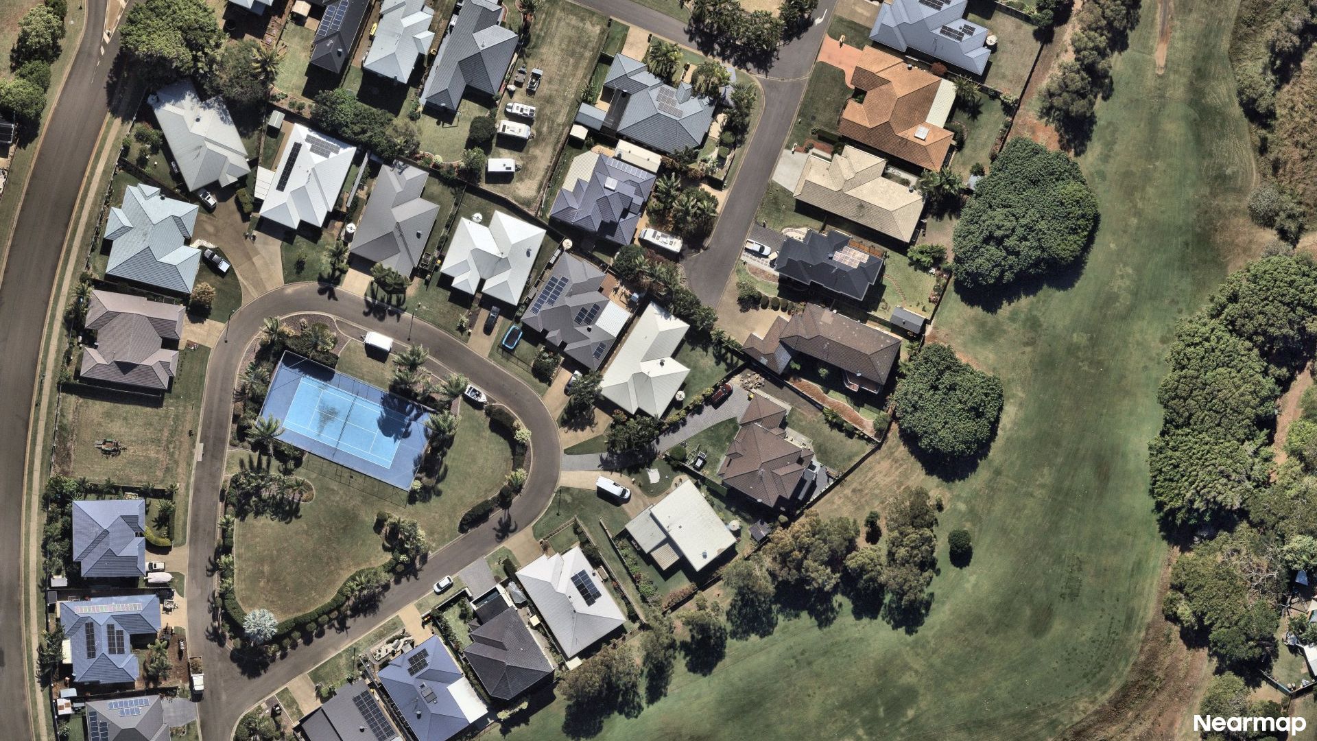 Vertical aerial view
