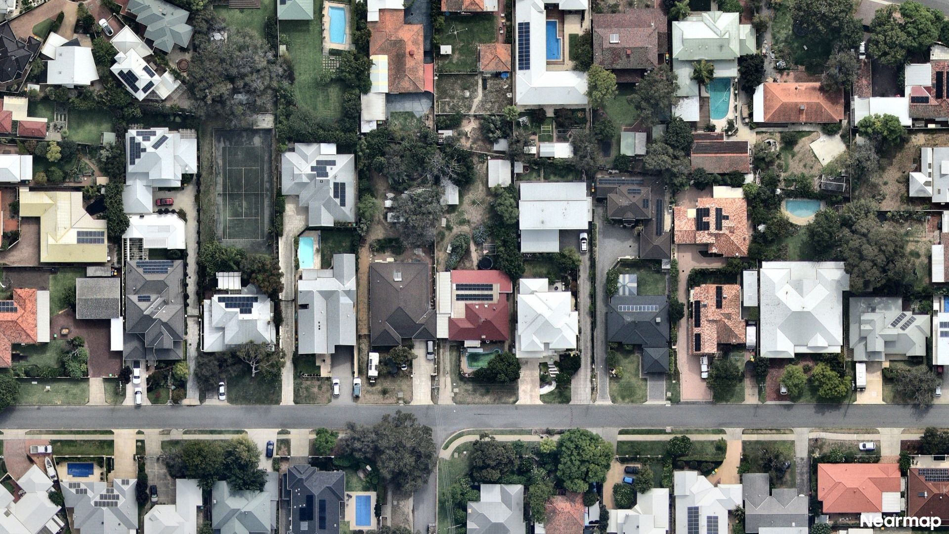 Vertical aerial view