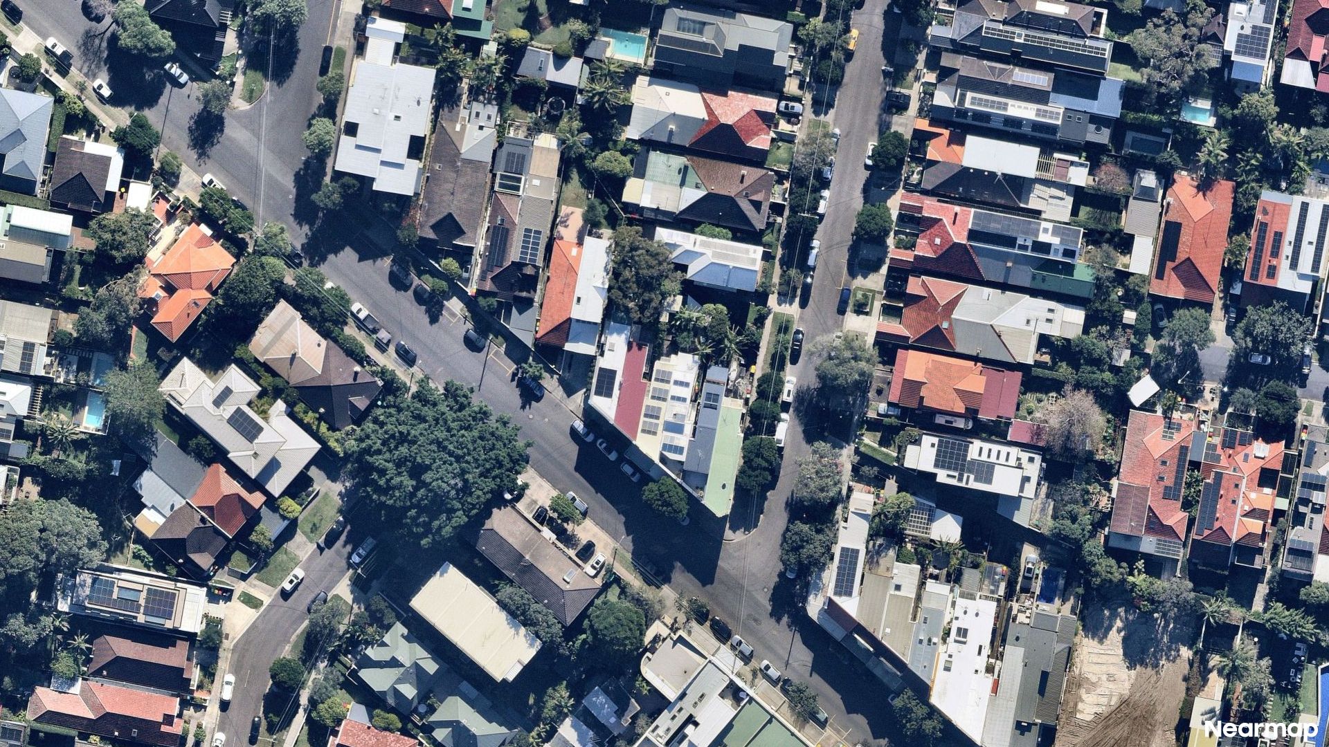 Vertical aerial view