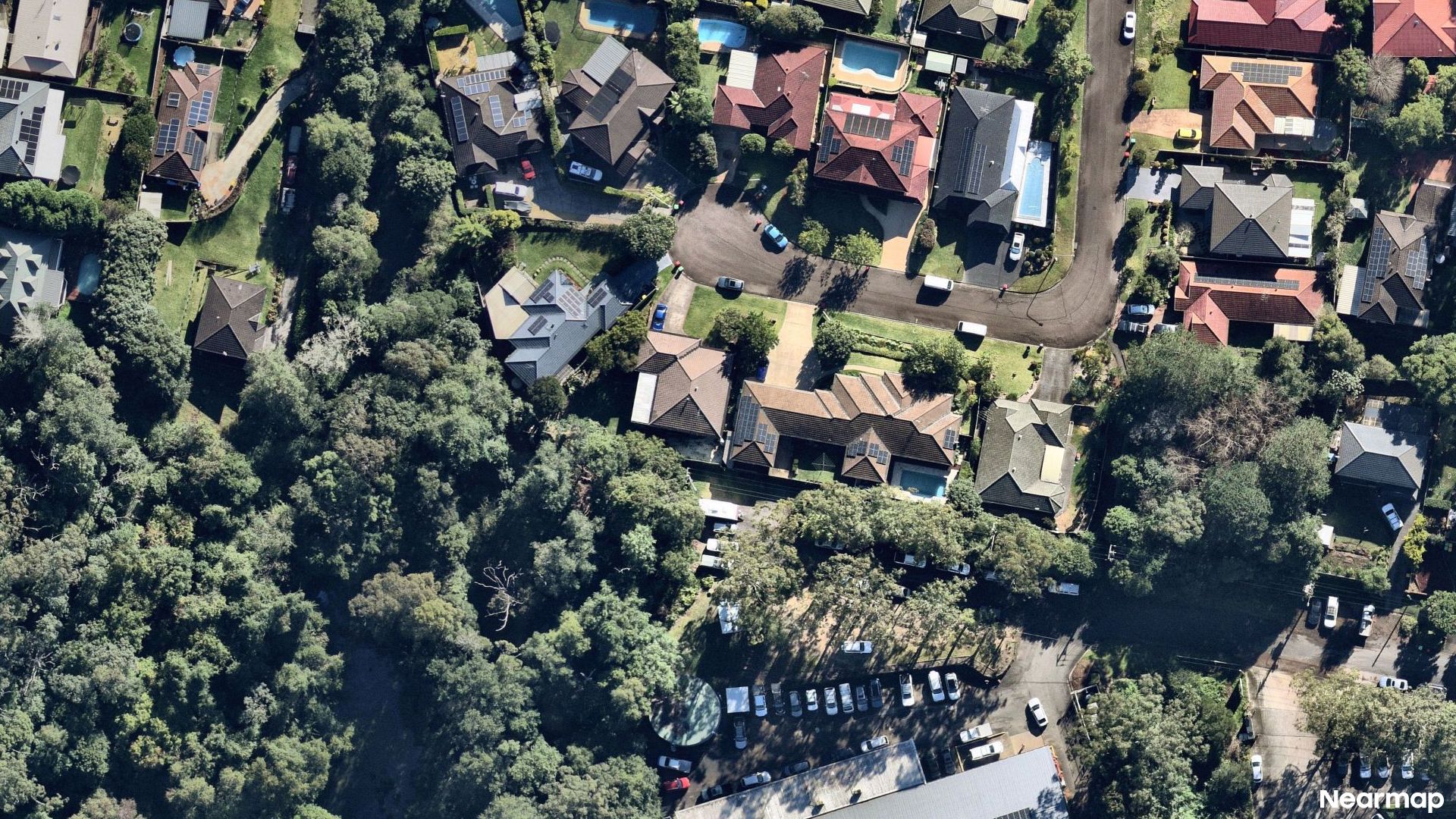 Vertical aerial view