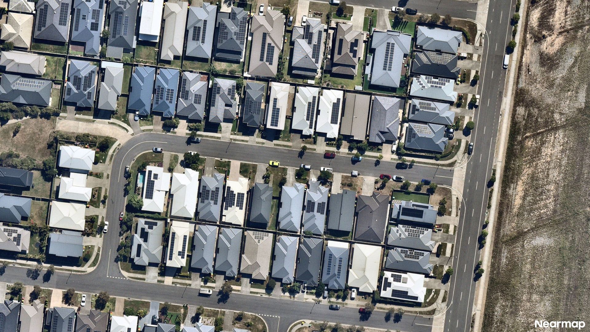Vertical aerial view