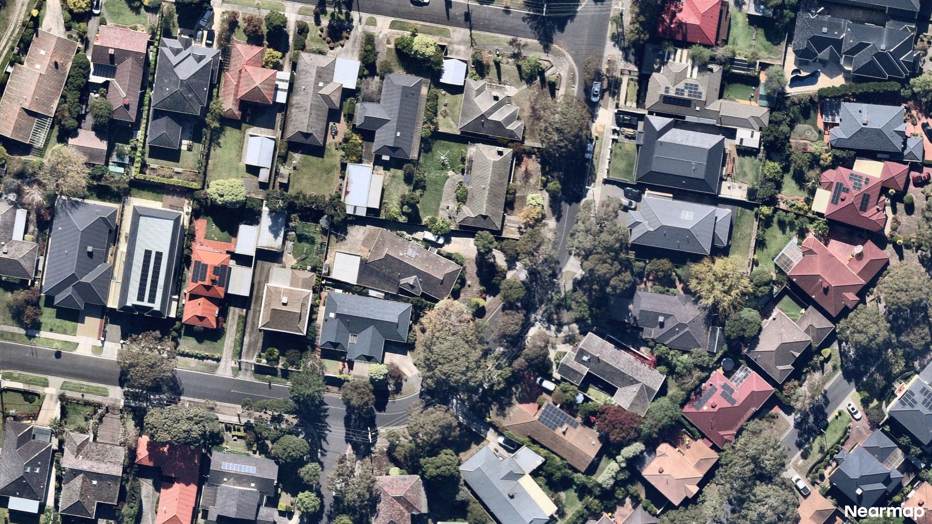 Vertical aerial view