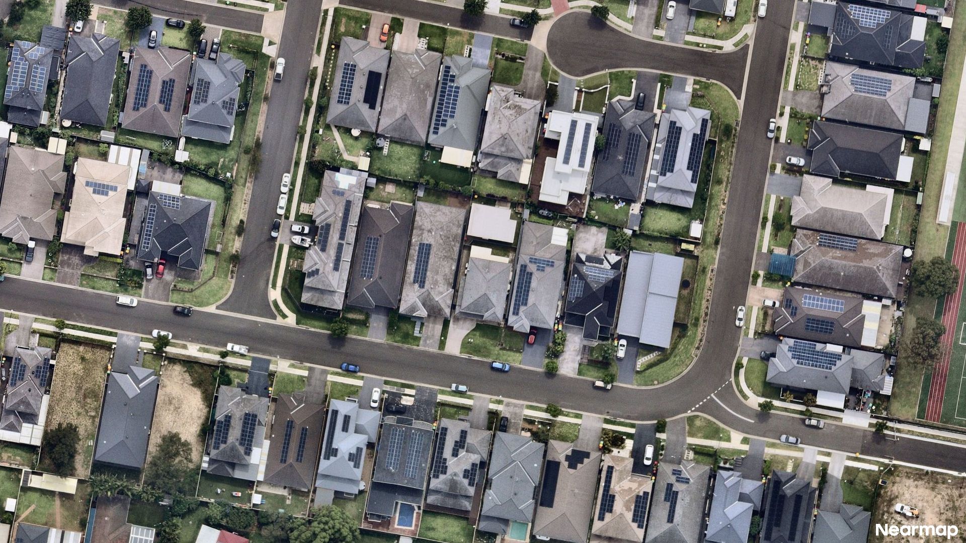 Vertical aerial view