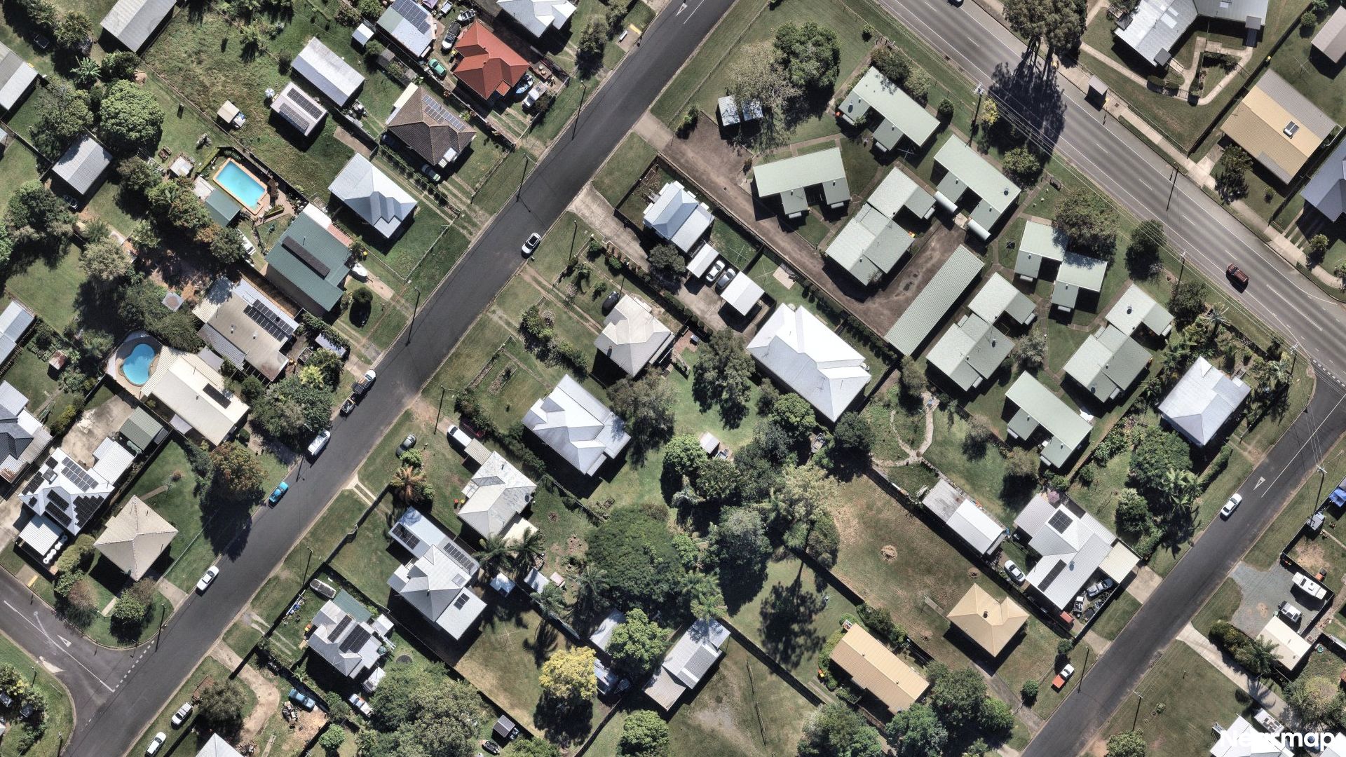 Vertical aerial view