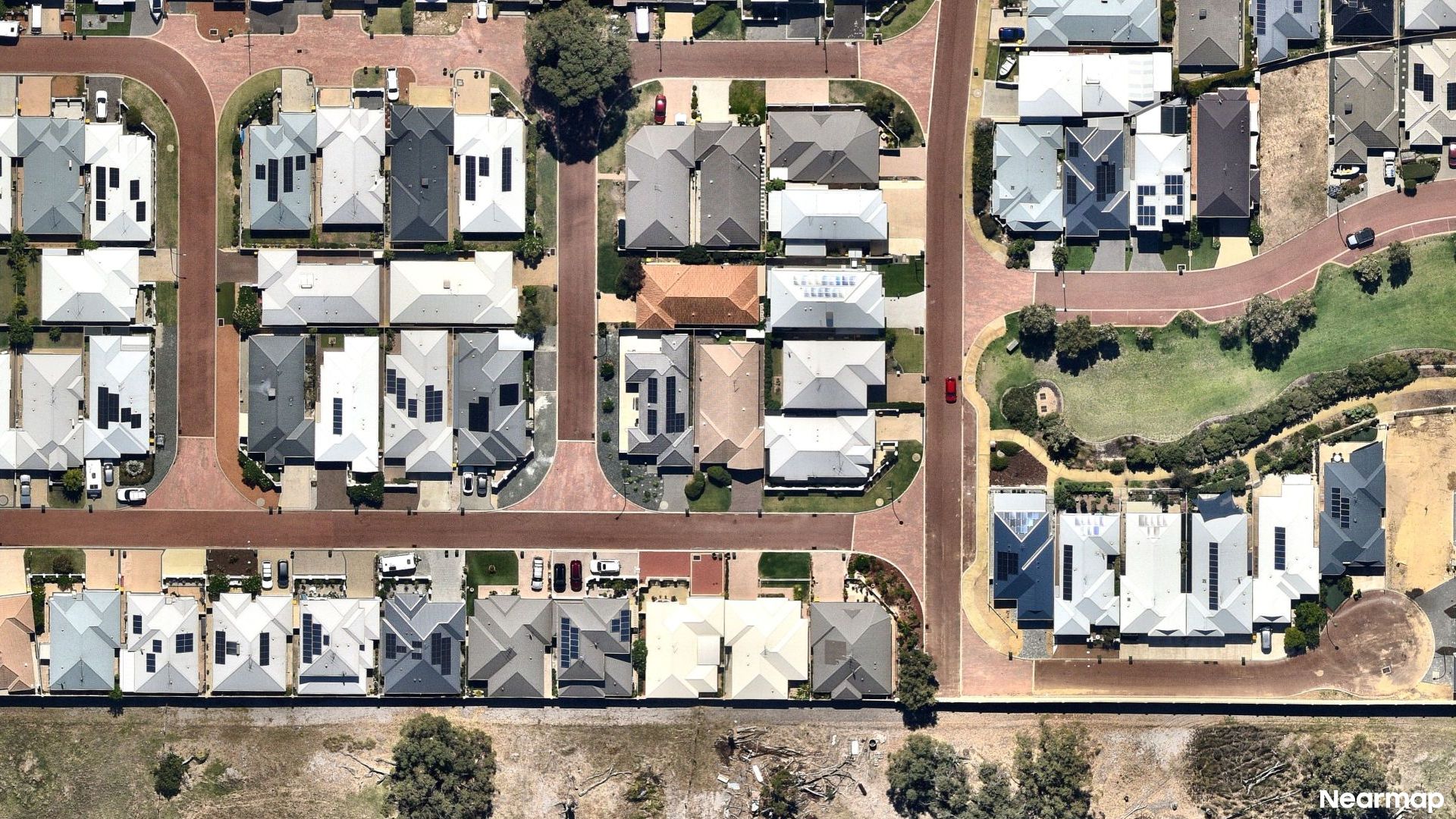 Vertical aerial view