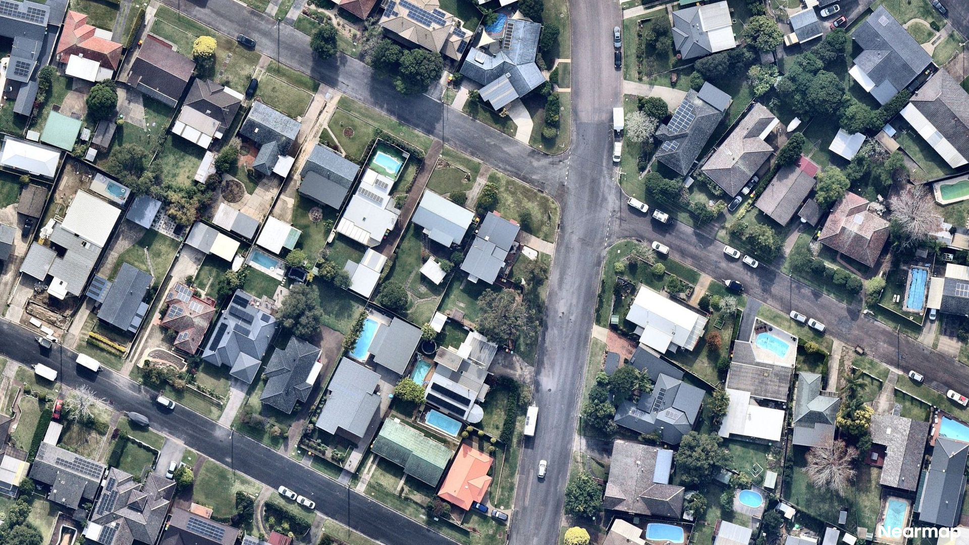 Vertical aerial view