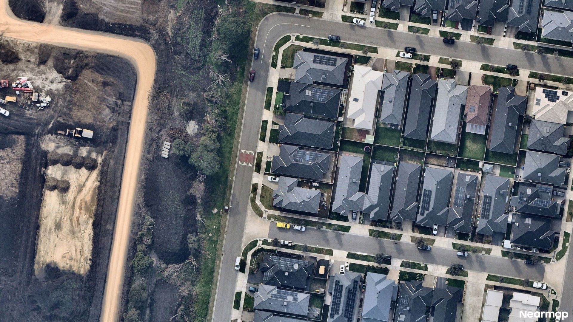 Vertical aerial view