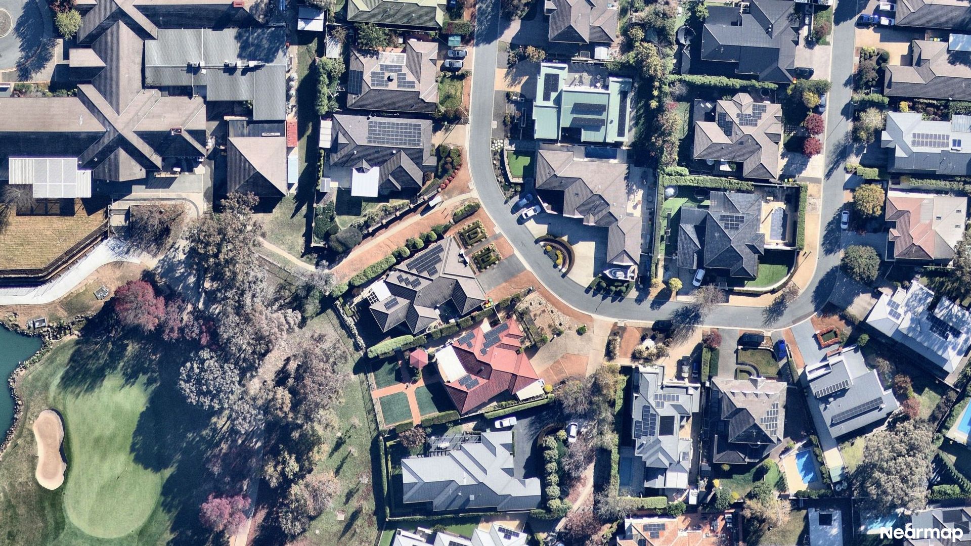 Vertical aerial view