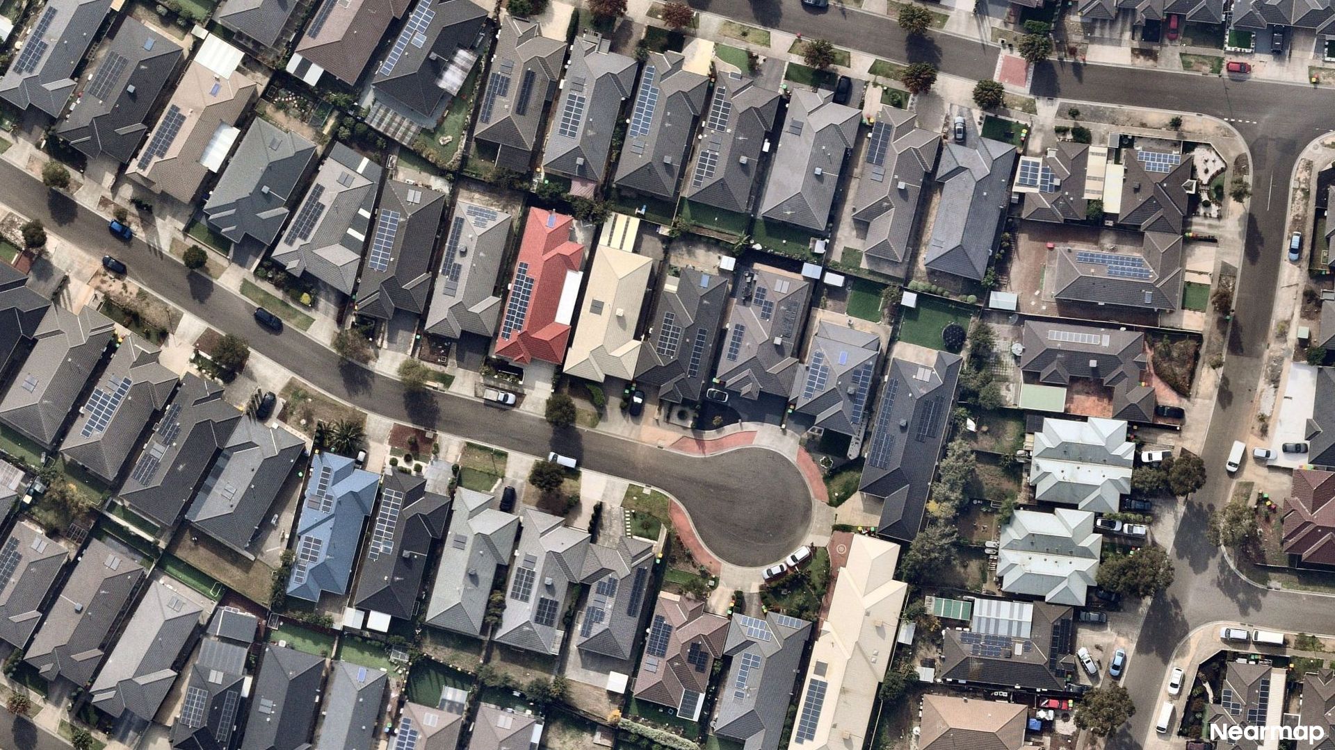 Vertical aerial view