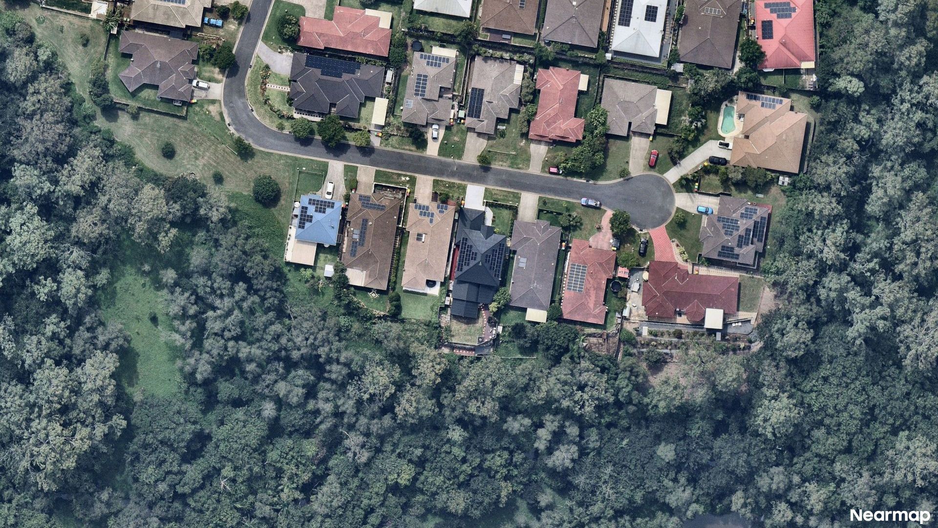 Vertical aerial view