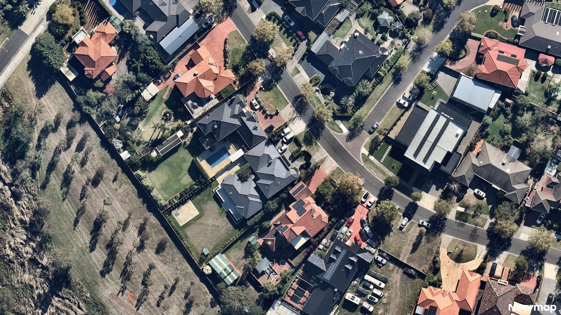 Vertical aerial view