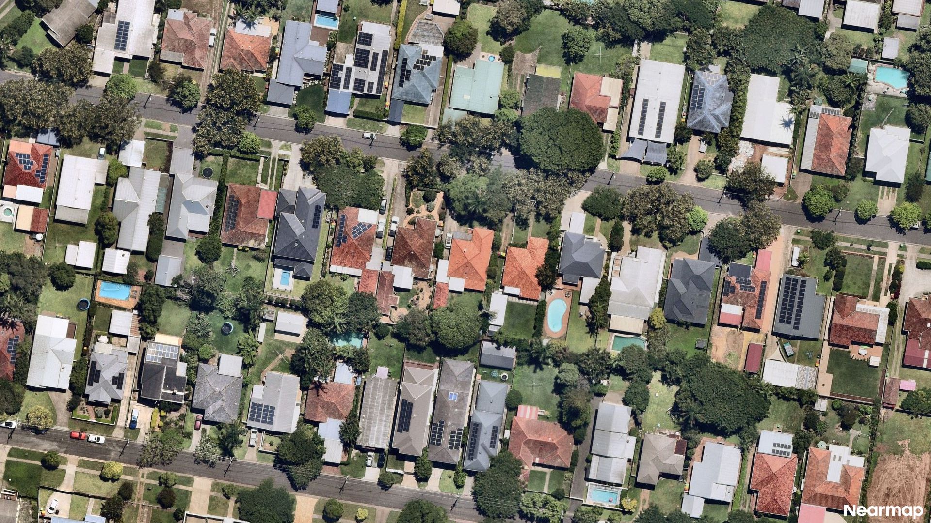 Vertical aerial view