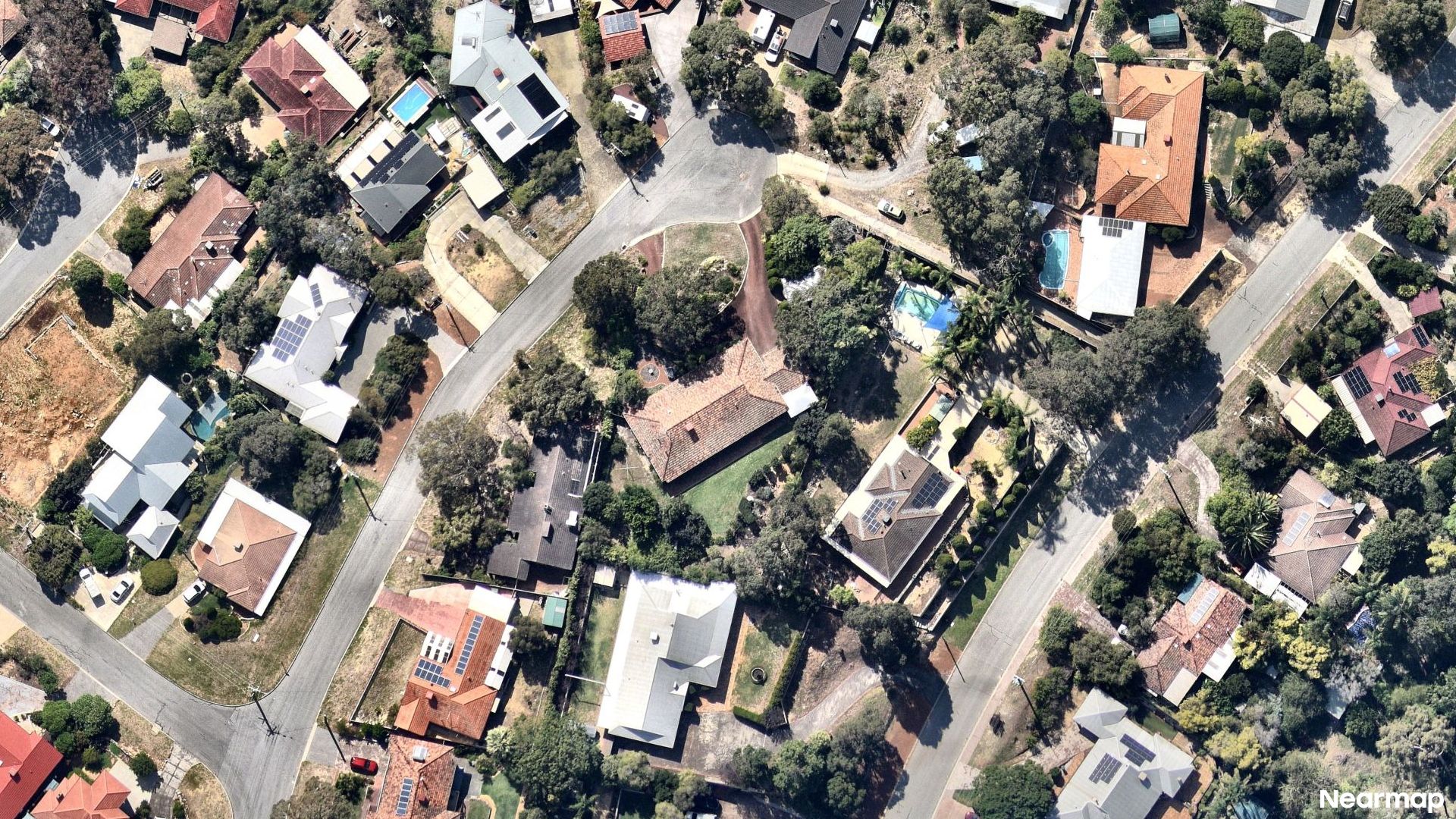 Vertical aerial view