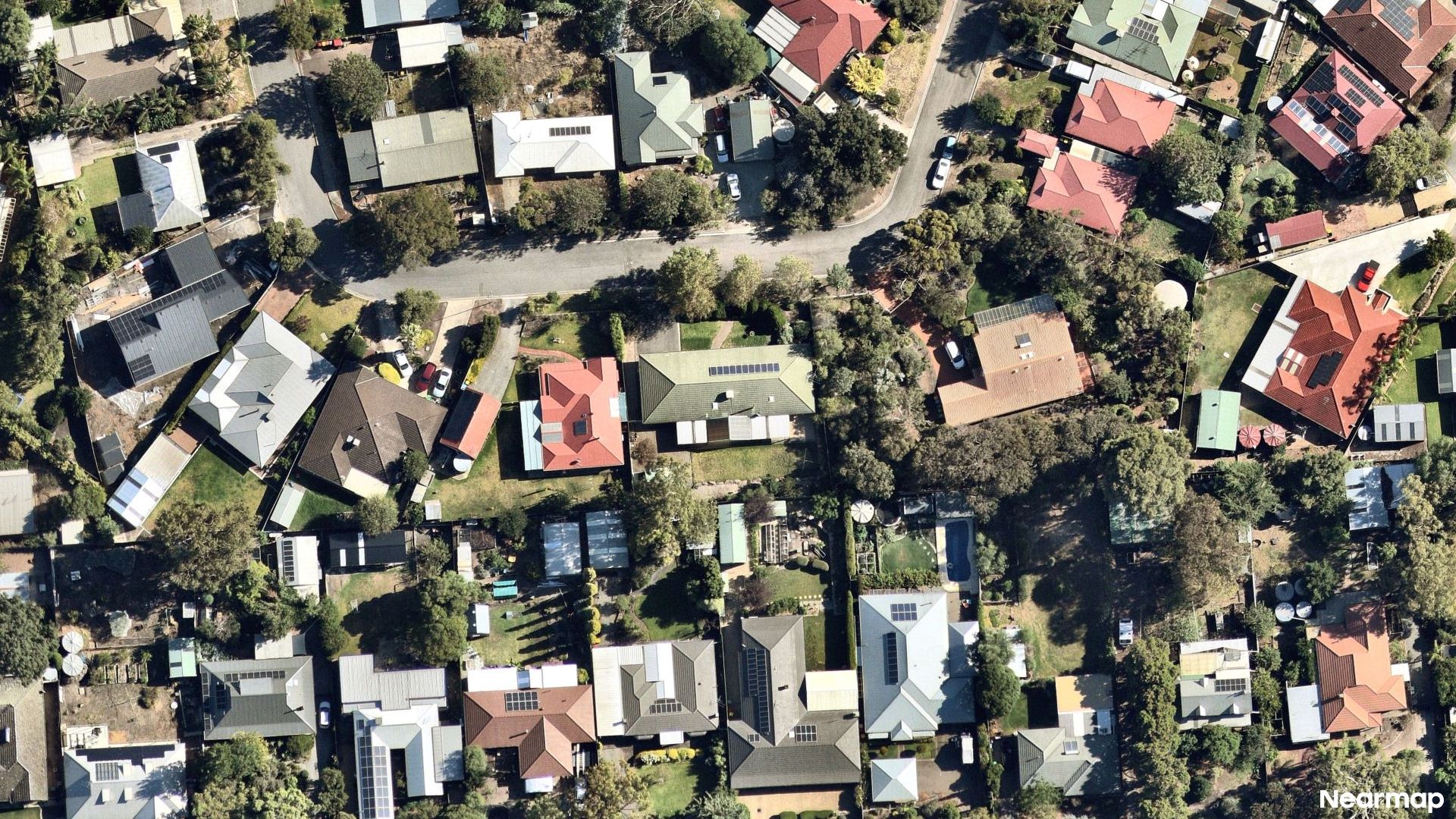 Vertical aerial view