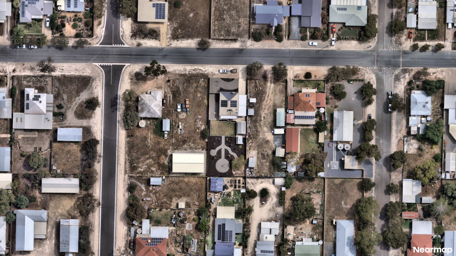 Vertical aerial view