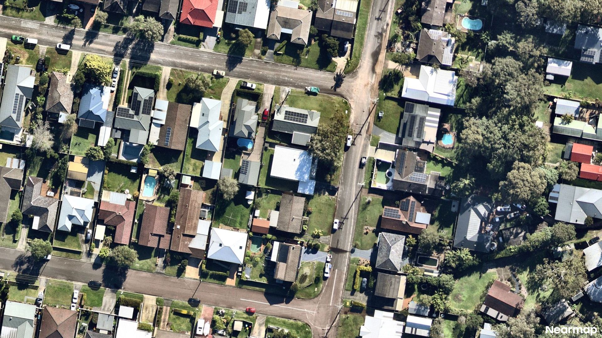 Vertical aerial view