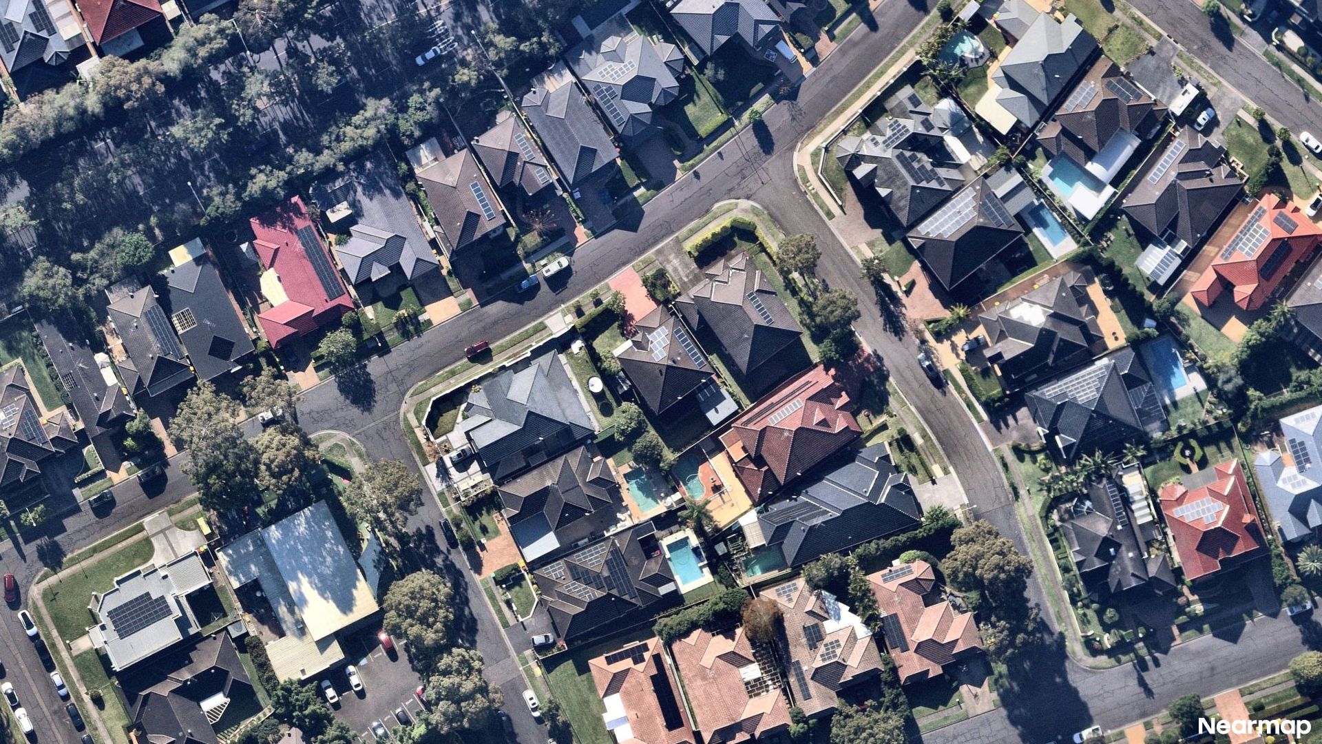 Vertical aerial view