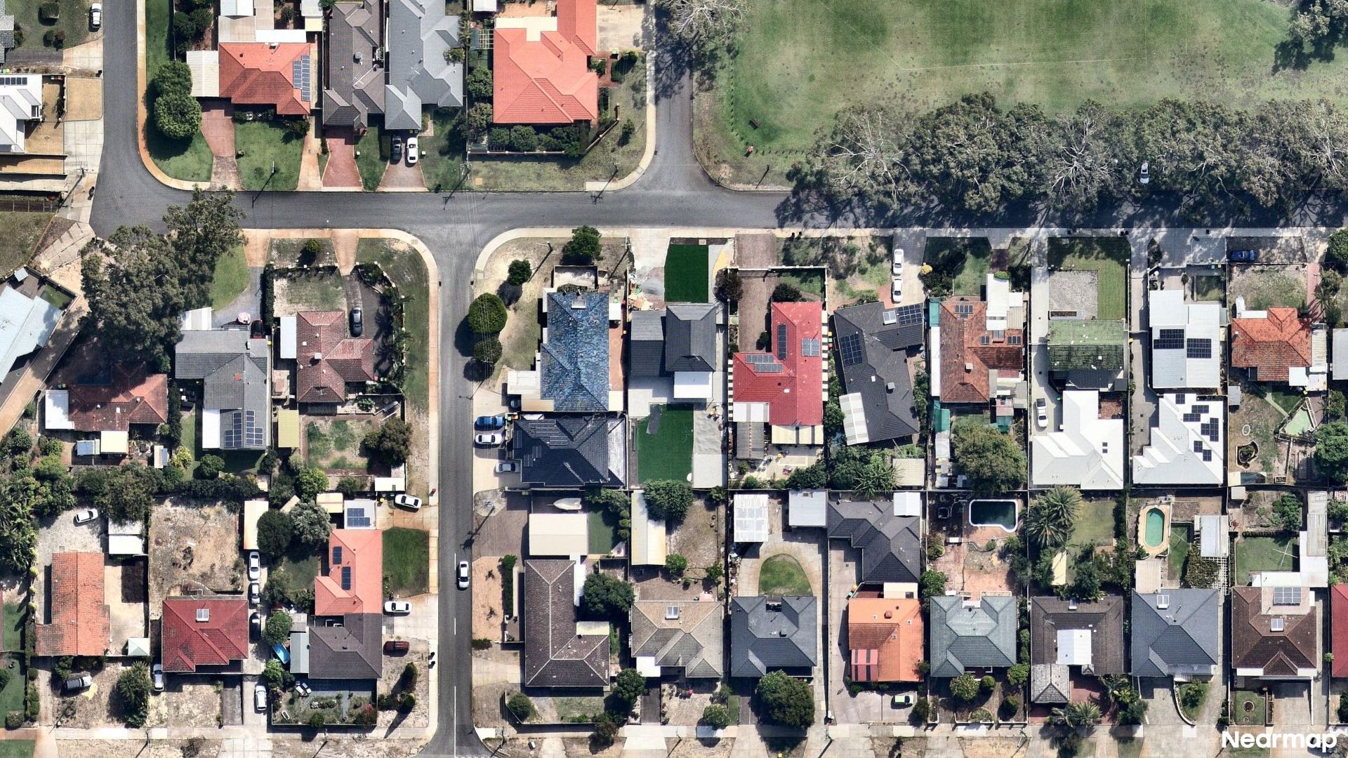 Vertical aerial view