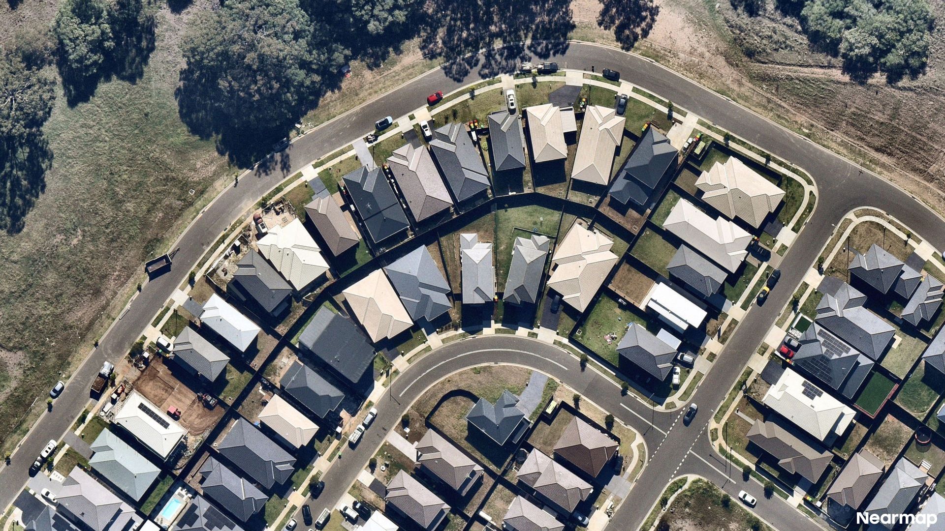 Vertical aerial view