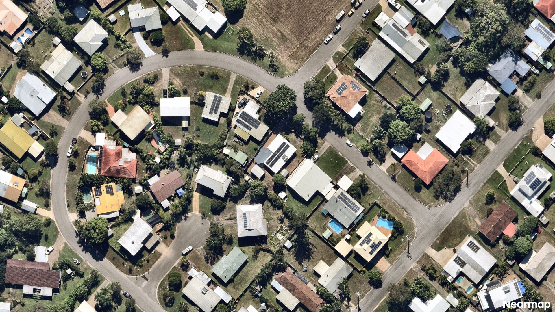 Vertical aerial view