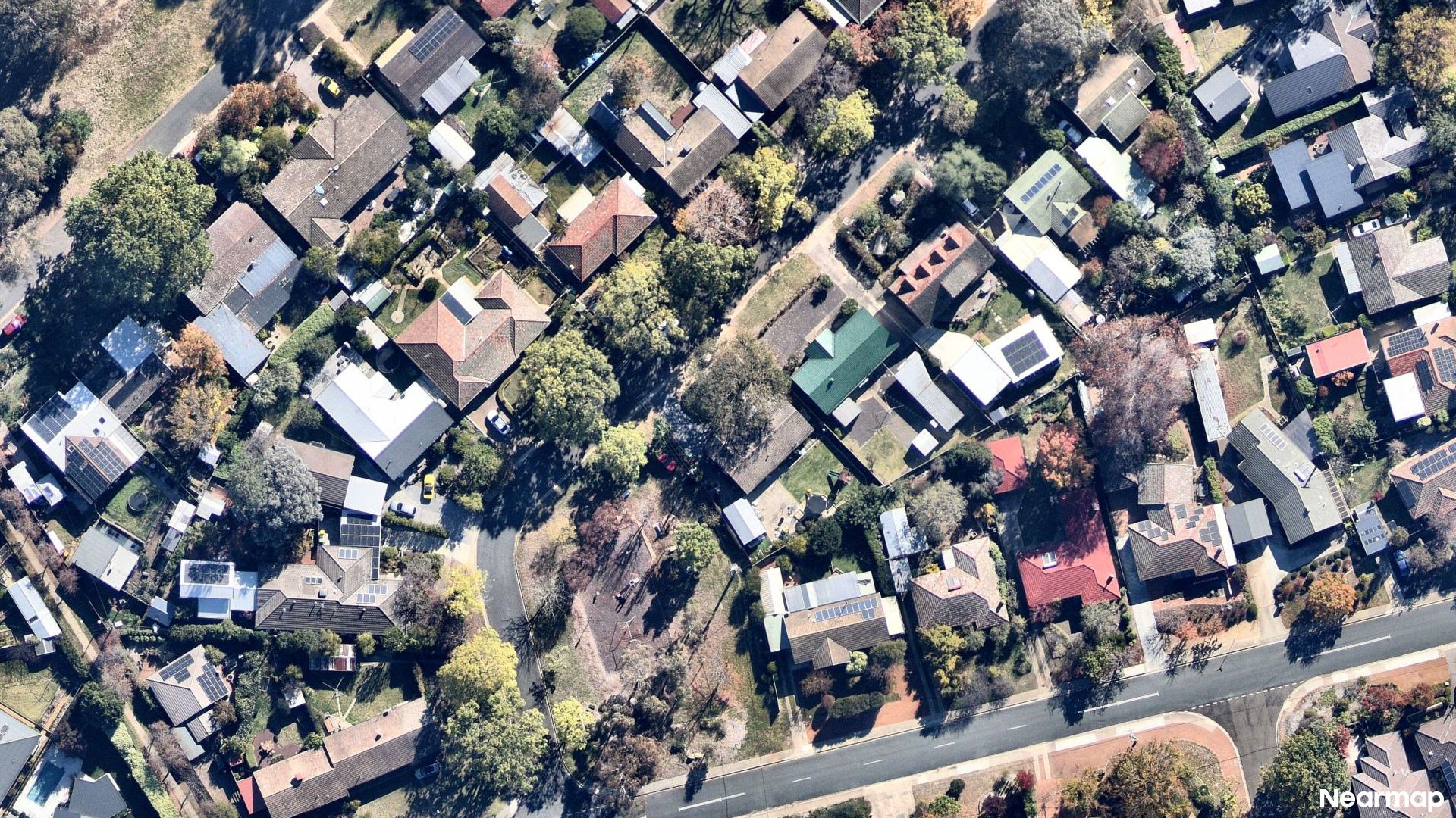 Vertical aerial view
