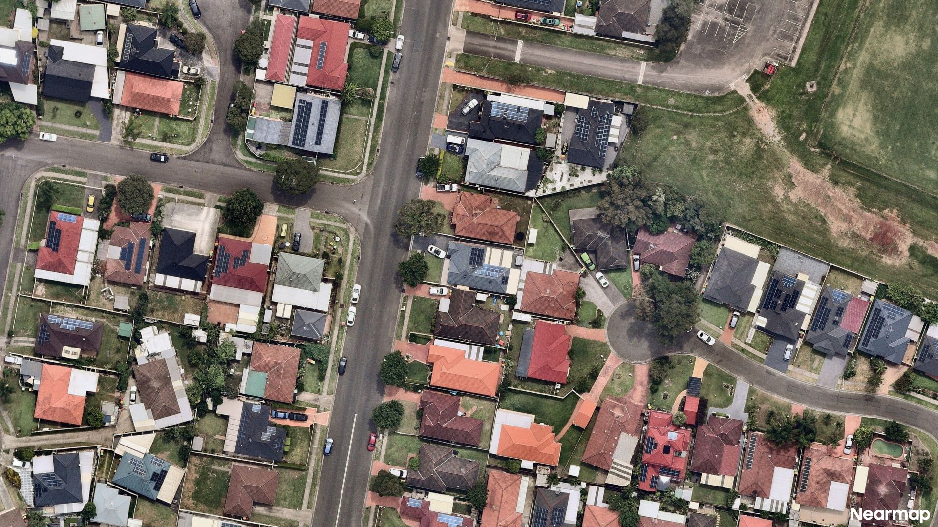 Vertical aerial view