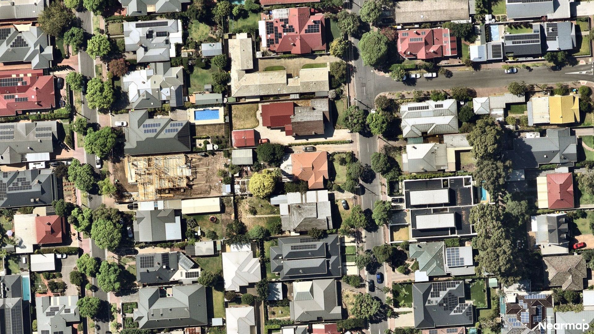 Vertical aerial view