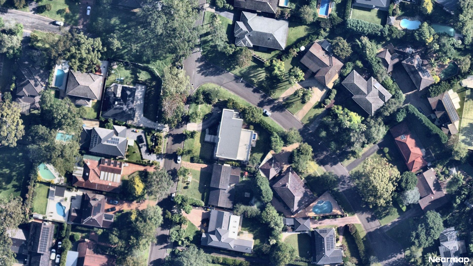 Vertical aerial view