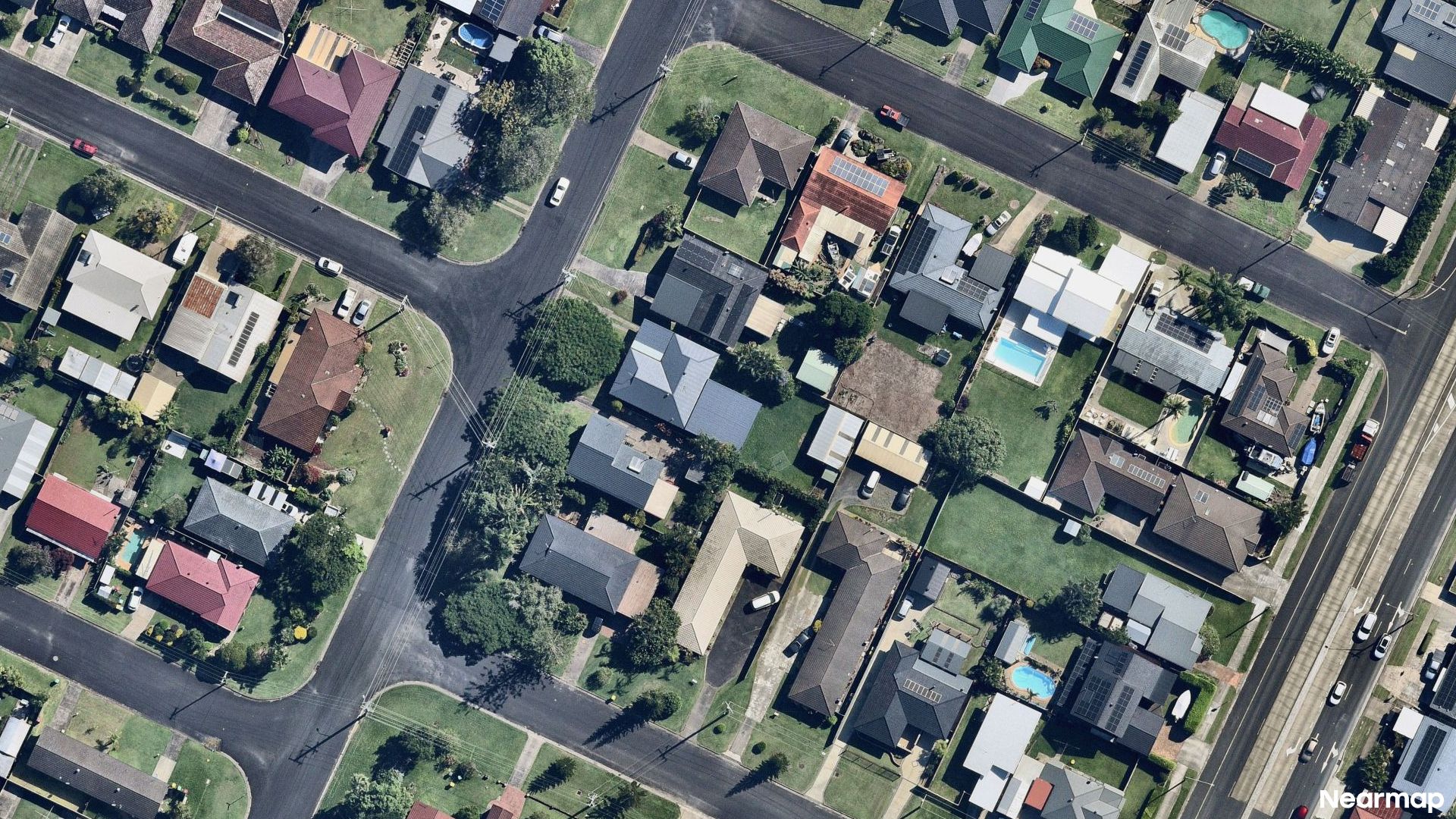 Vertical aerial view