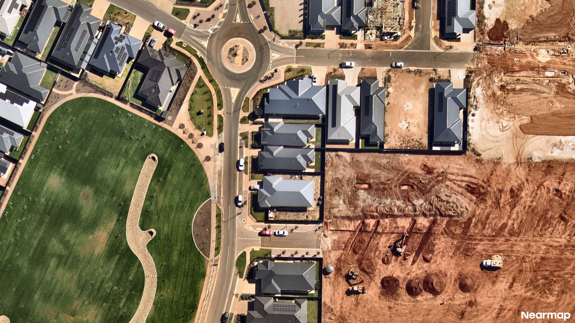 Vertical aerial view