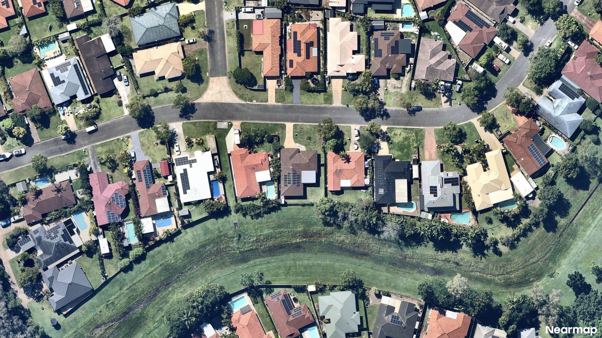 Vertical aerial view