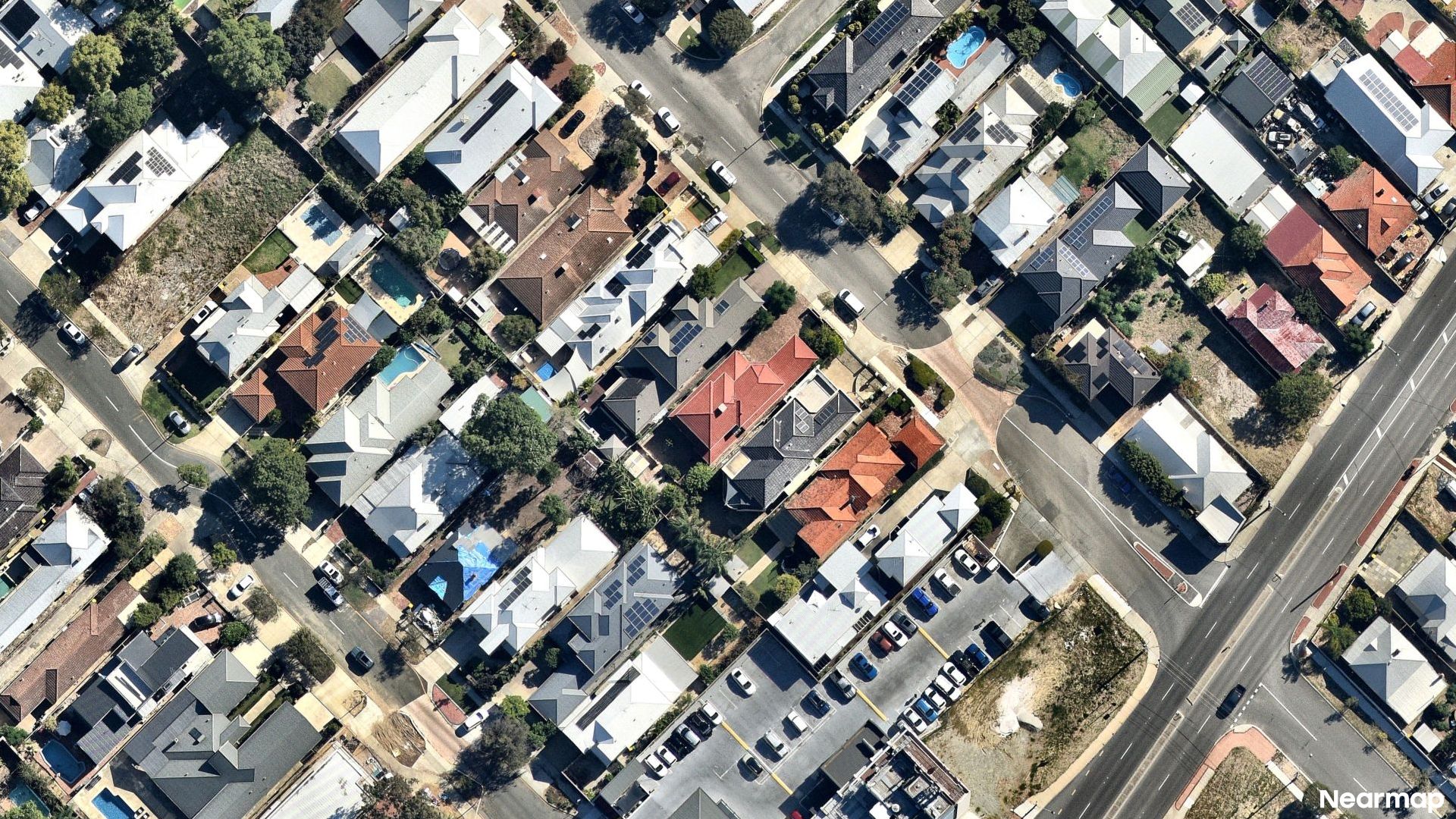 Vertical aerial view
