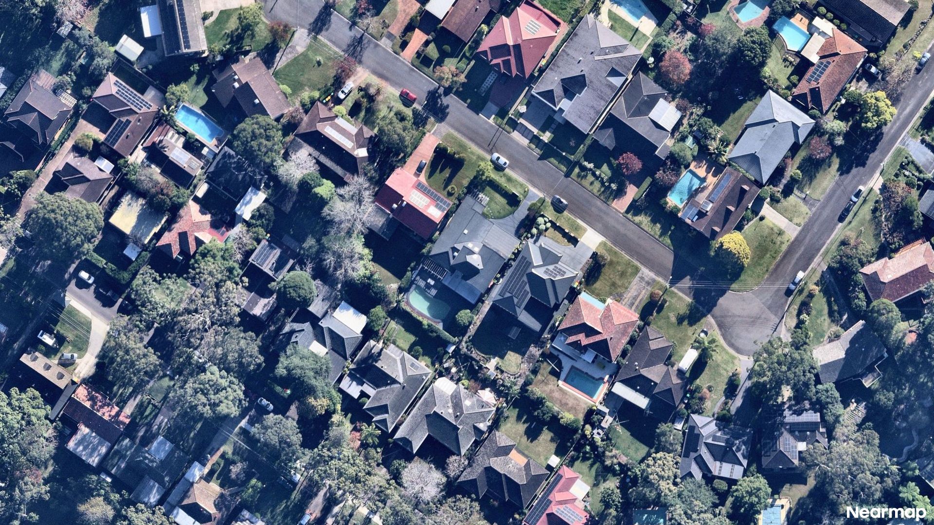 Vertical aerial view