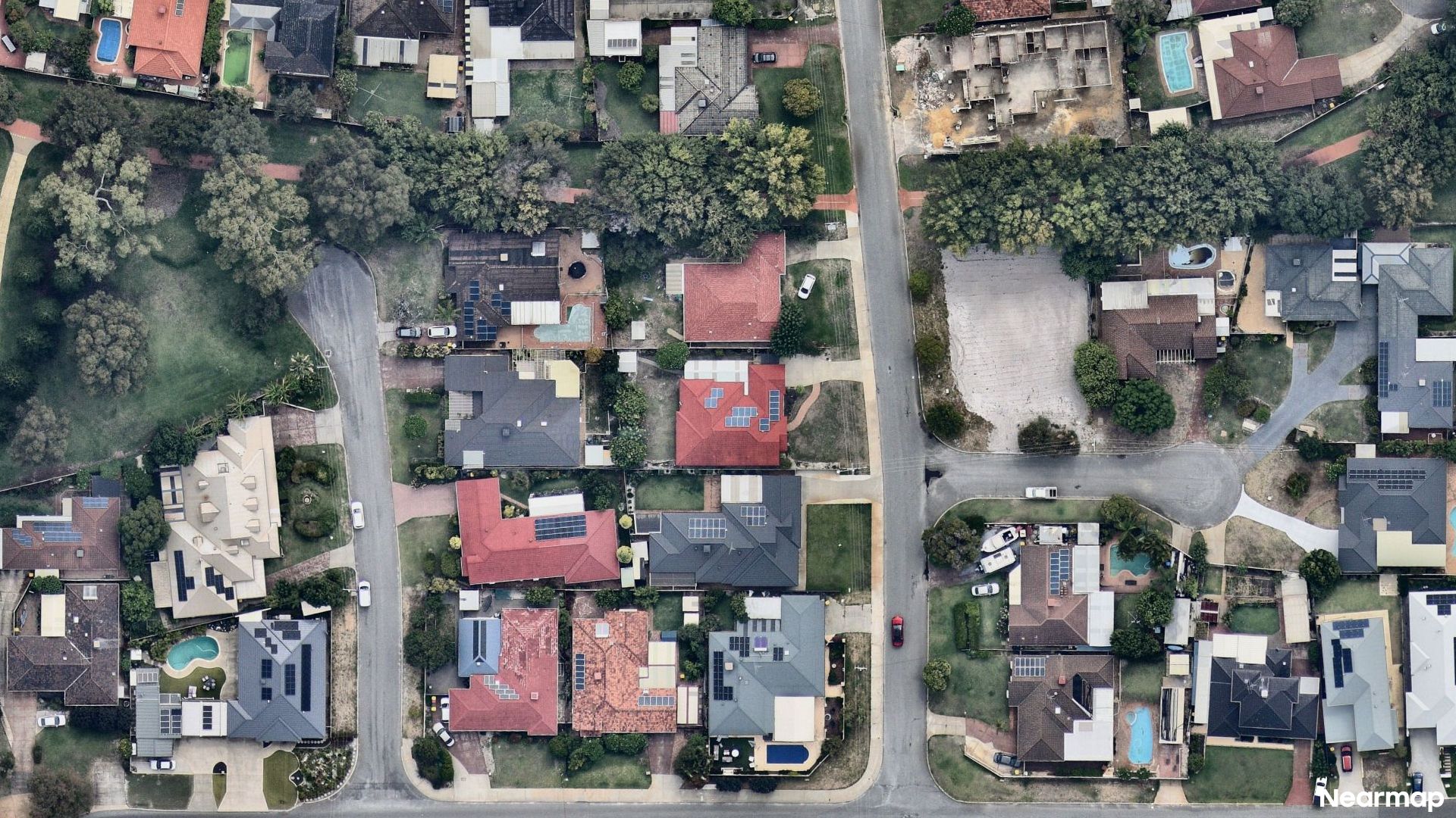 Vertical aerial view
