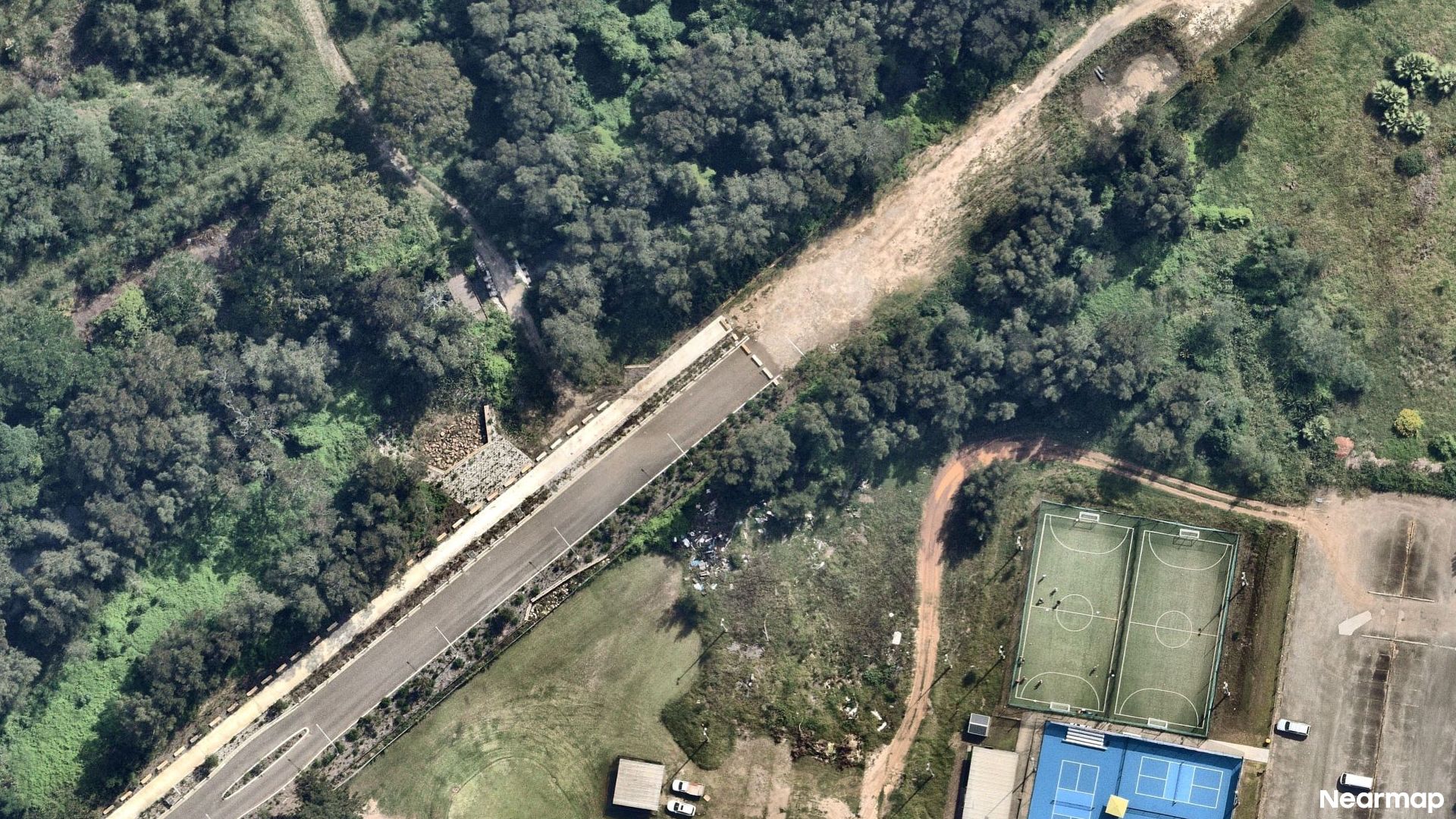 Vertical aerial view