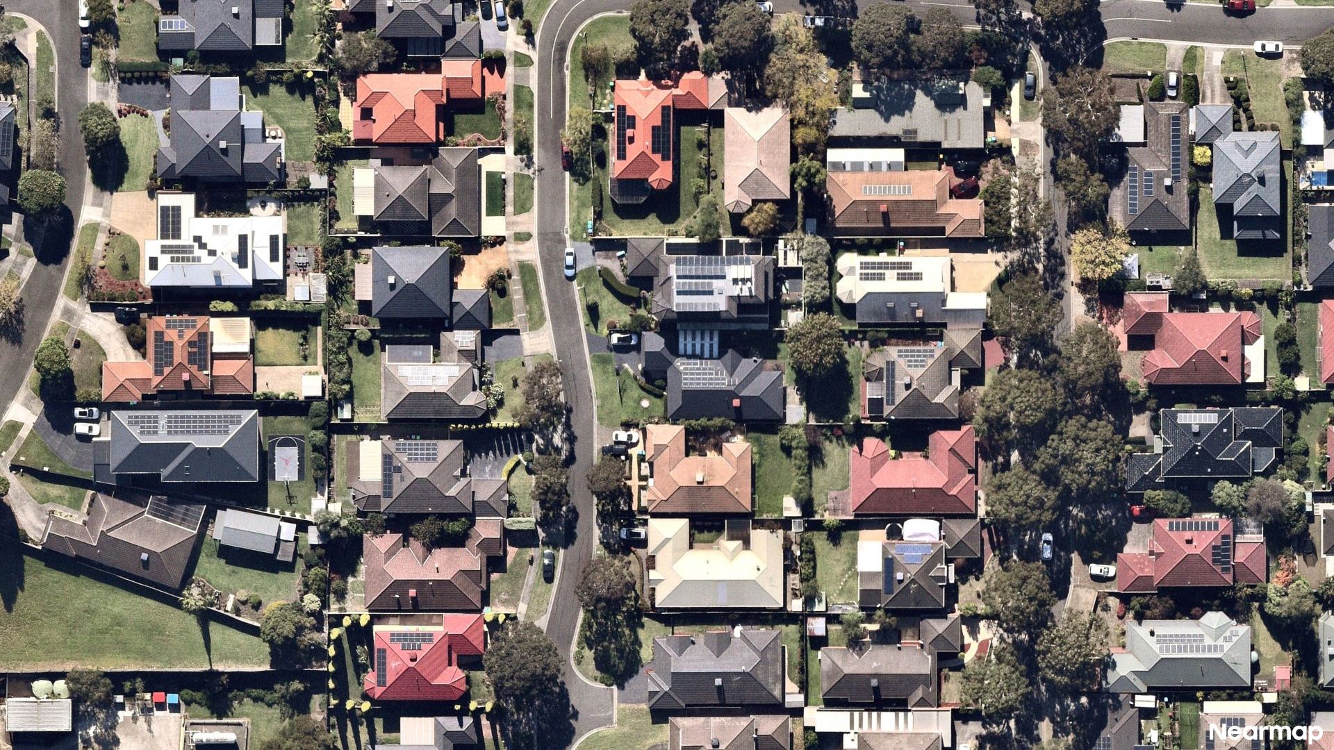 Vertical aerial view