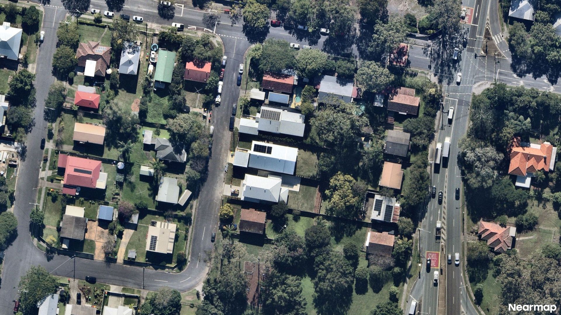 Vertical aerial view