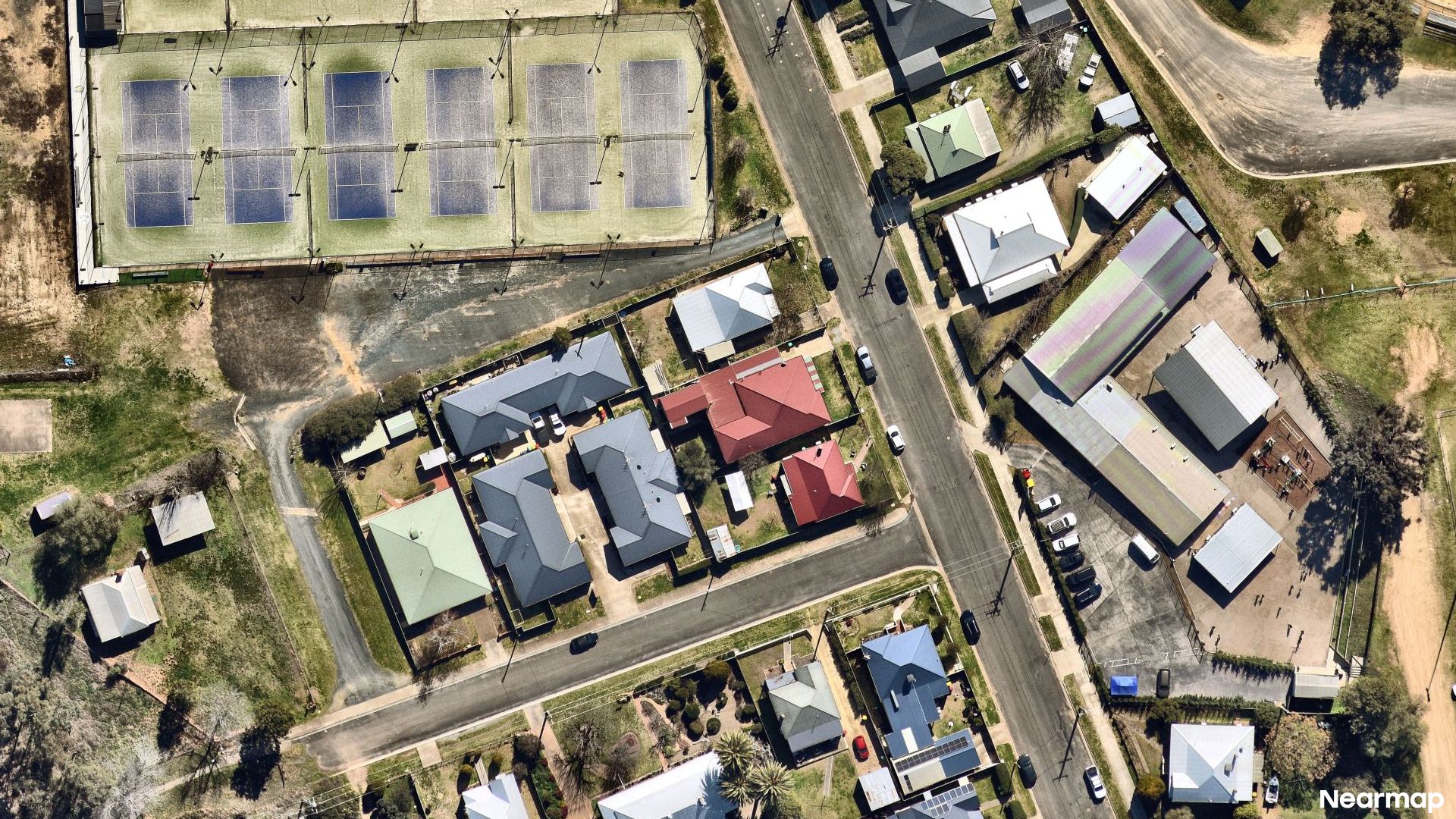 Vertical aerial view