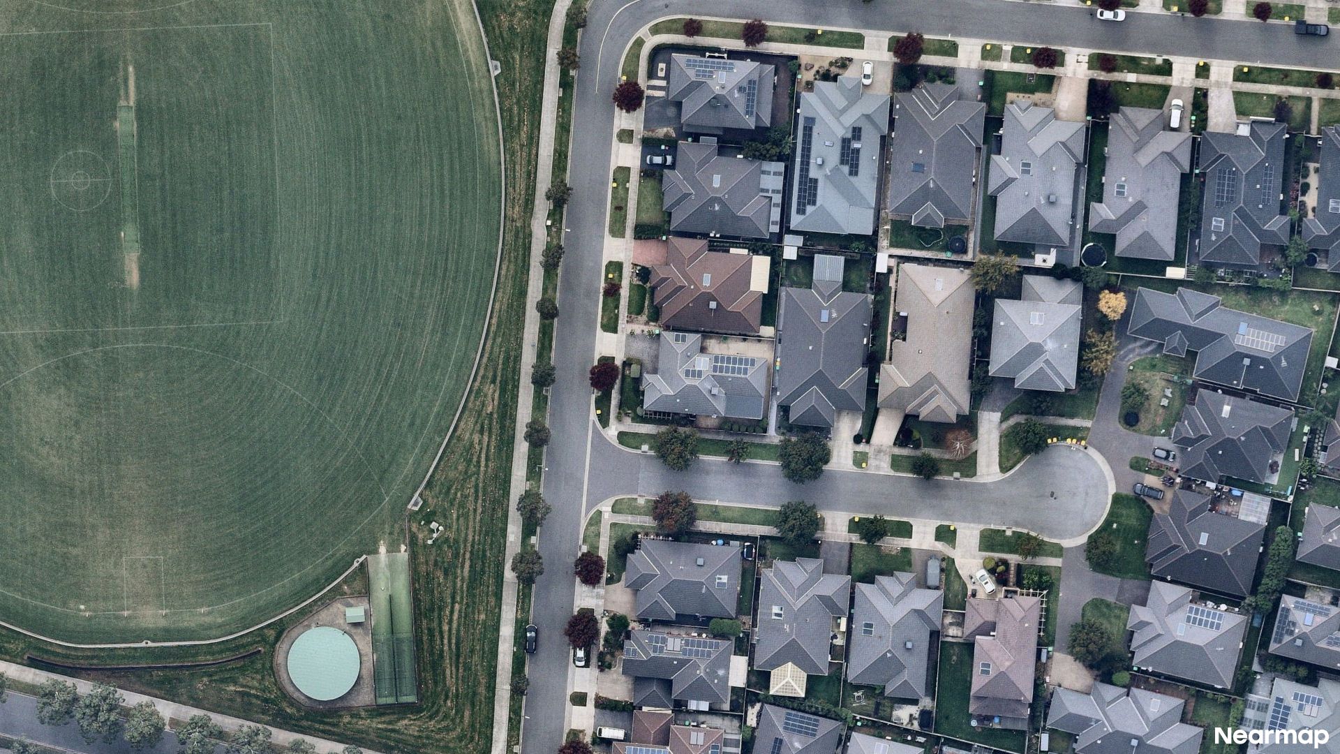 Vertical aerial view