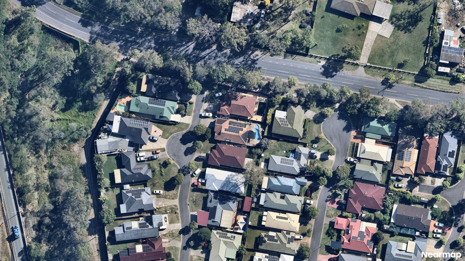 Vertical aerial view