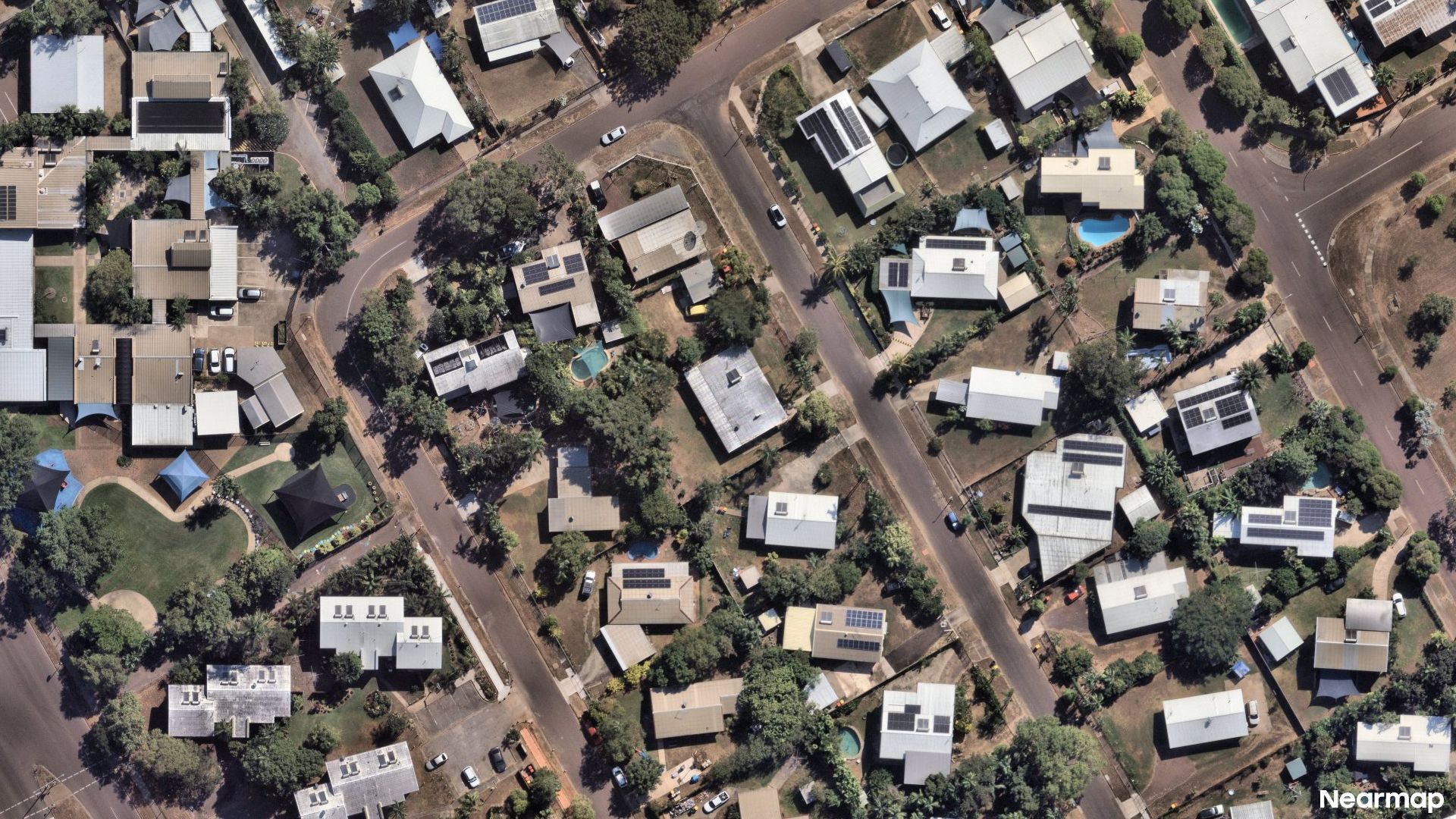 Vertical aerial view