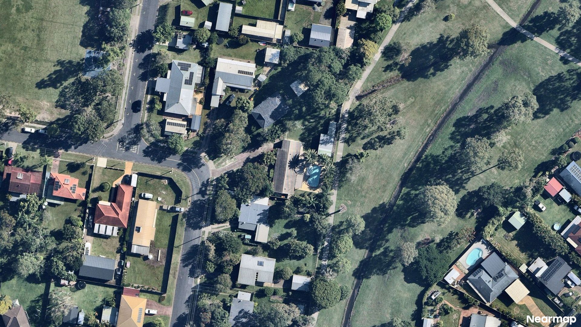 Vertical aerial view
